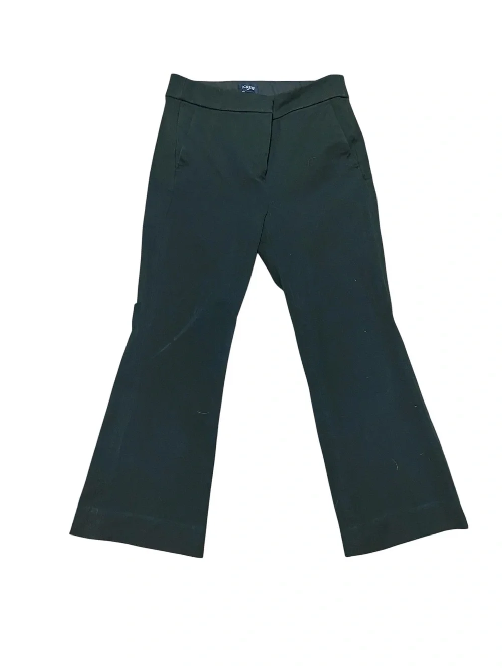 J. Crew Women’s Black Kelsey Flare Pant Cropped Size O Trousers Stretch School